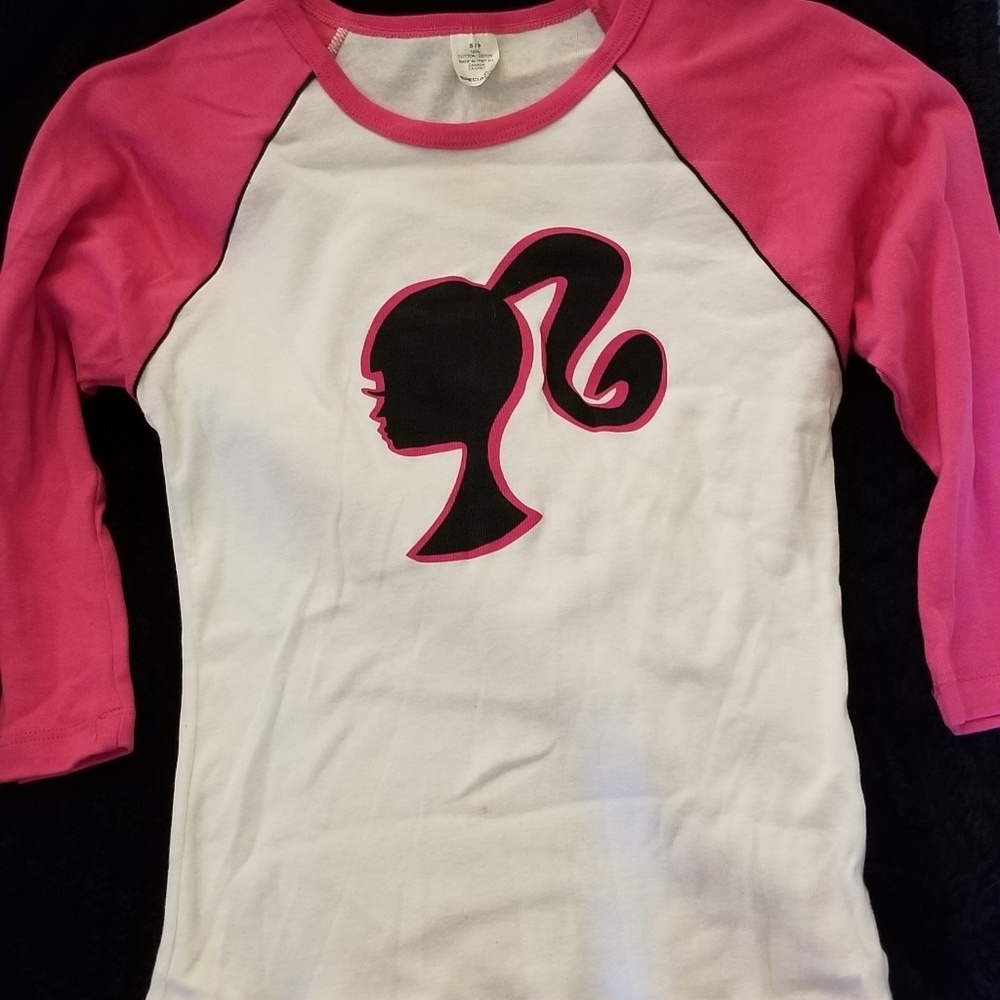 Barbie Loves Mac Makeup limited edition baseball t